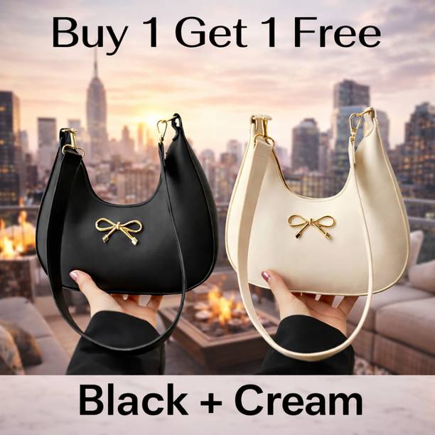 Feetglow Beige, Black Women Sling Bag Combo Sling bag for women ...