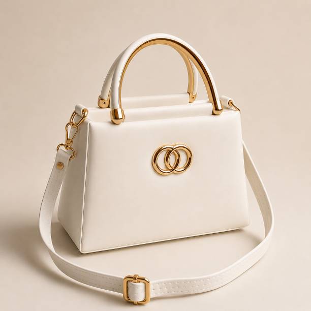 reliablestop White Women Hand-held Bag DESIGNER HAND BAG AND SLING B...