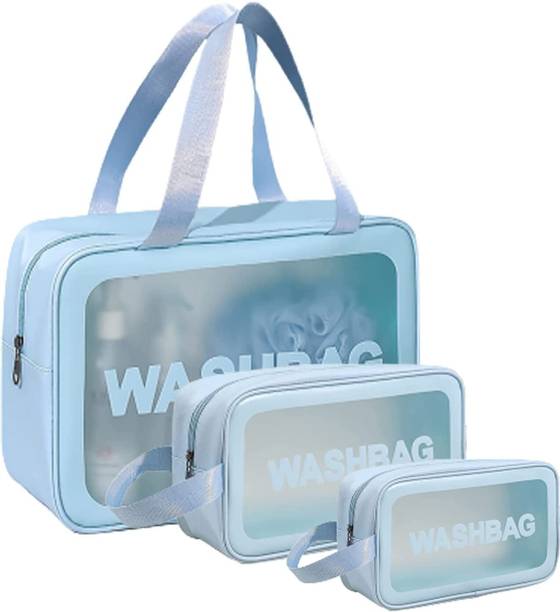 HouseOfCommon Women Blue Cosmetic Bag