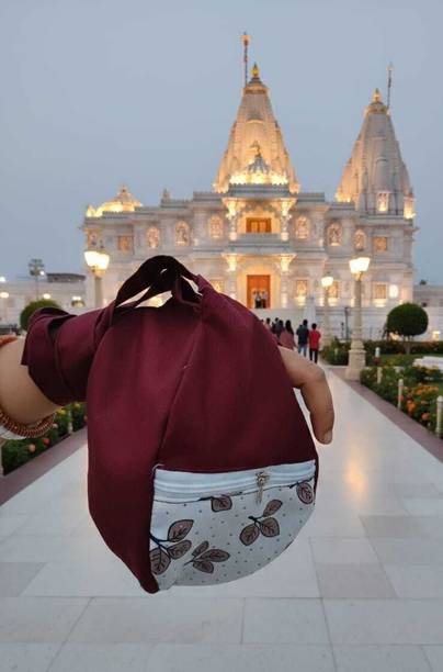 Peaceful Mantras Women Maroon Potli