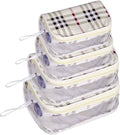 VYORA Women Beige, Blue Cosmetic Bag
